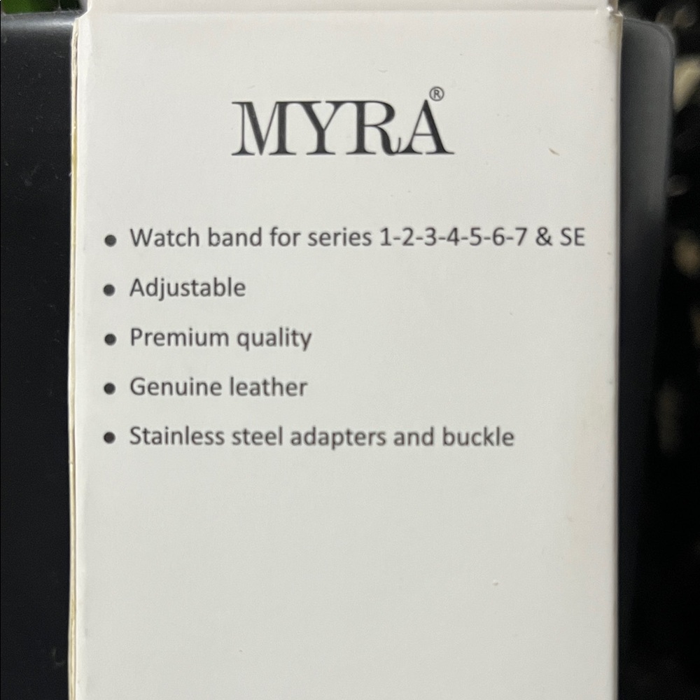 Myra Bag Turquoise and Brown Leather iPhone Watch Band - Picture 4 of 4